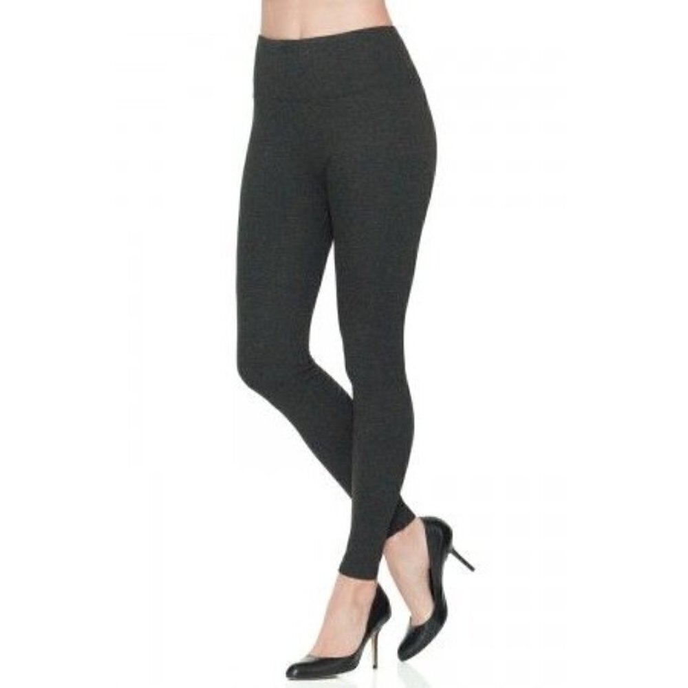 Spanx Ready to Wow Heathered Gray Ponte Legging L